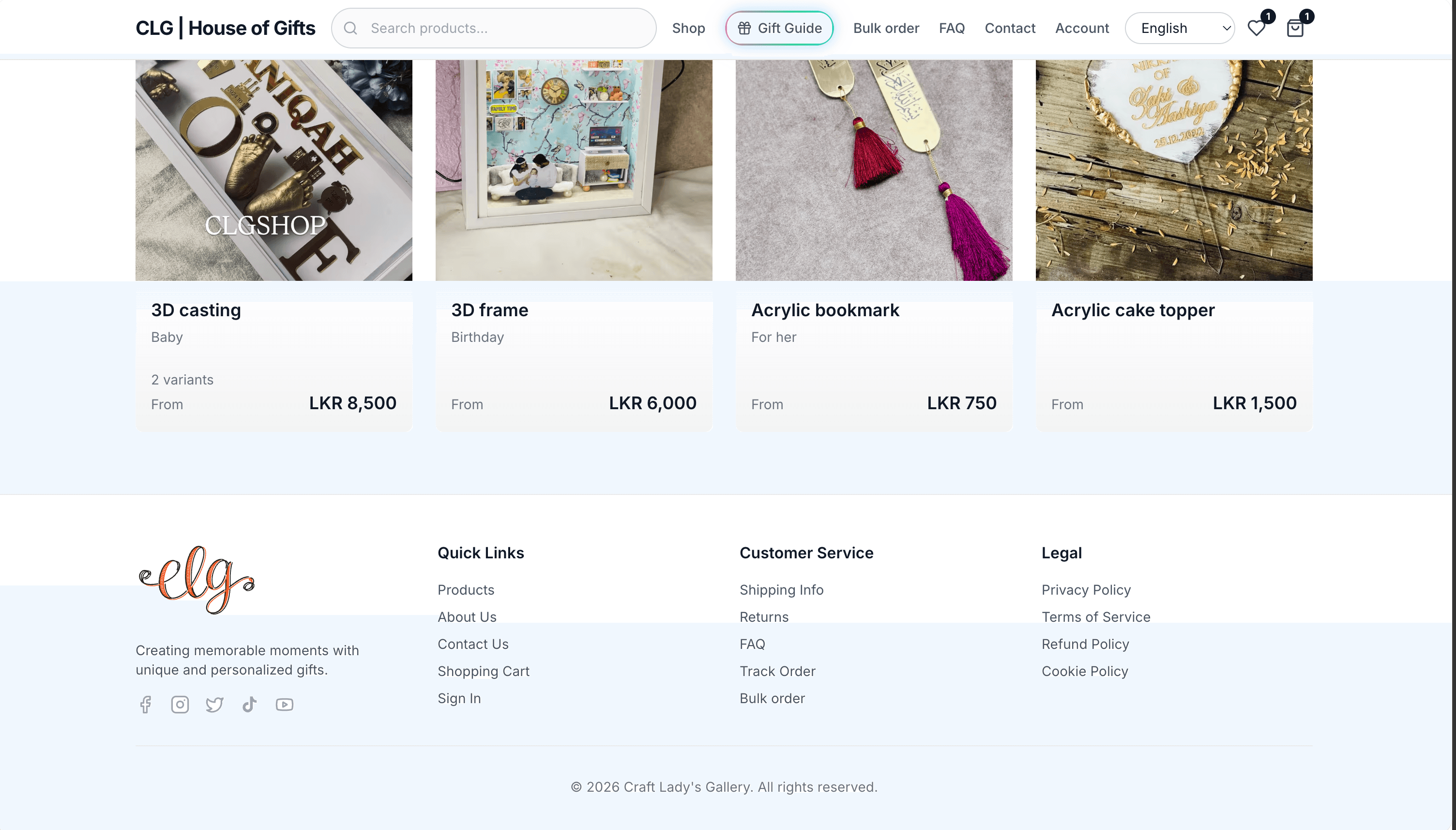 SynQommerce Store application screenshot
